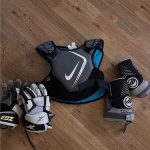 Nike Black and Gray Protective Gear Set
